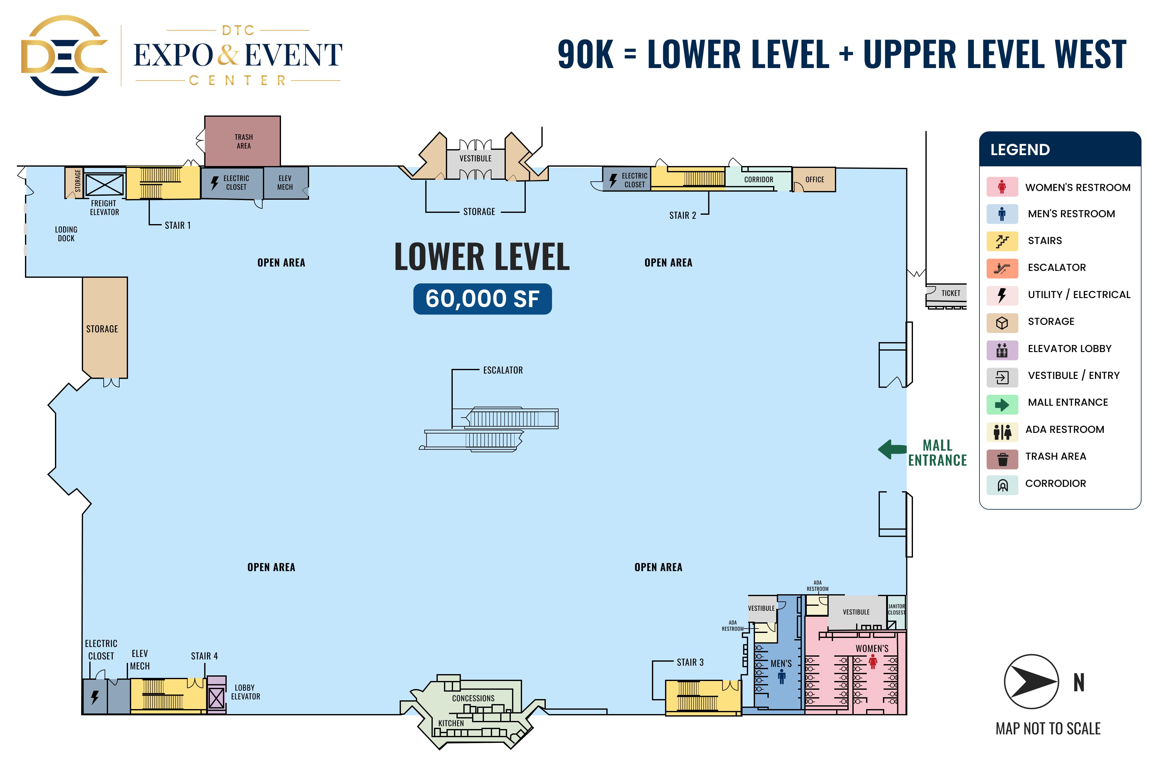 90K configuration — Full Upper Level or Full Lower Level