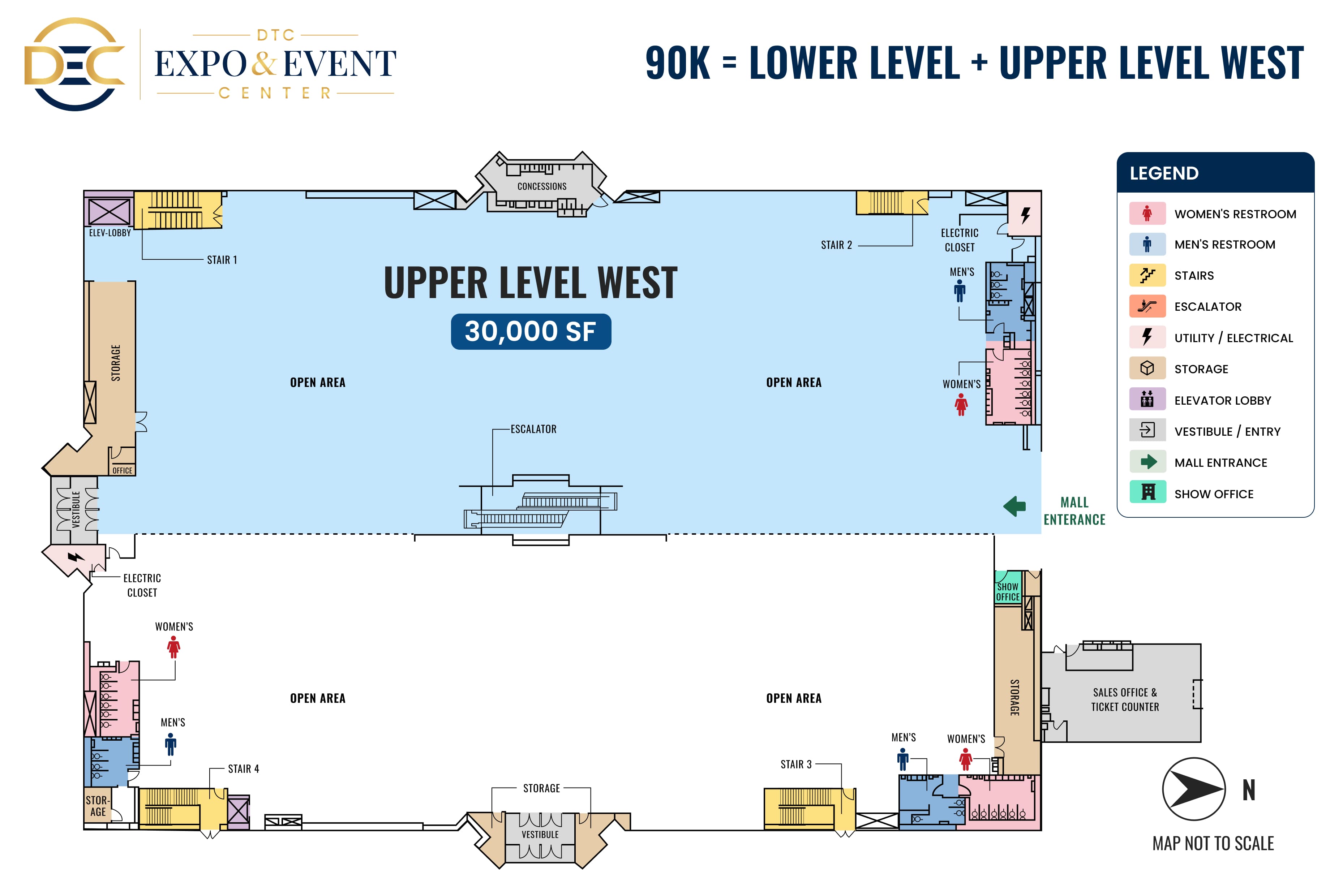 90K configuration — Full Upper Level or Full Lower Level
