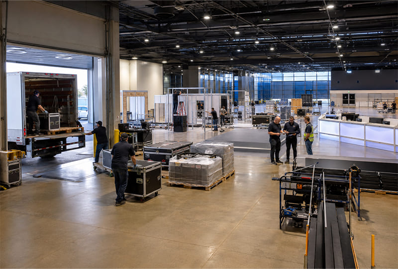 Loading dock and event operations at DTC Expo Center